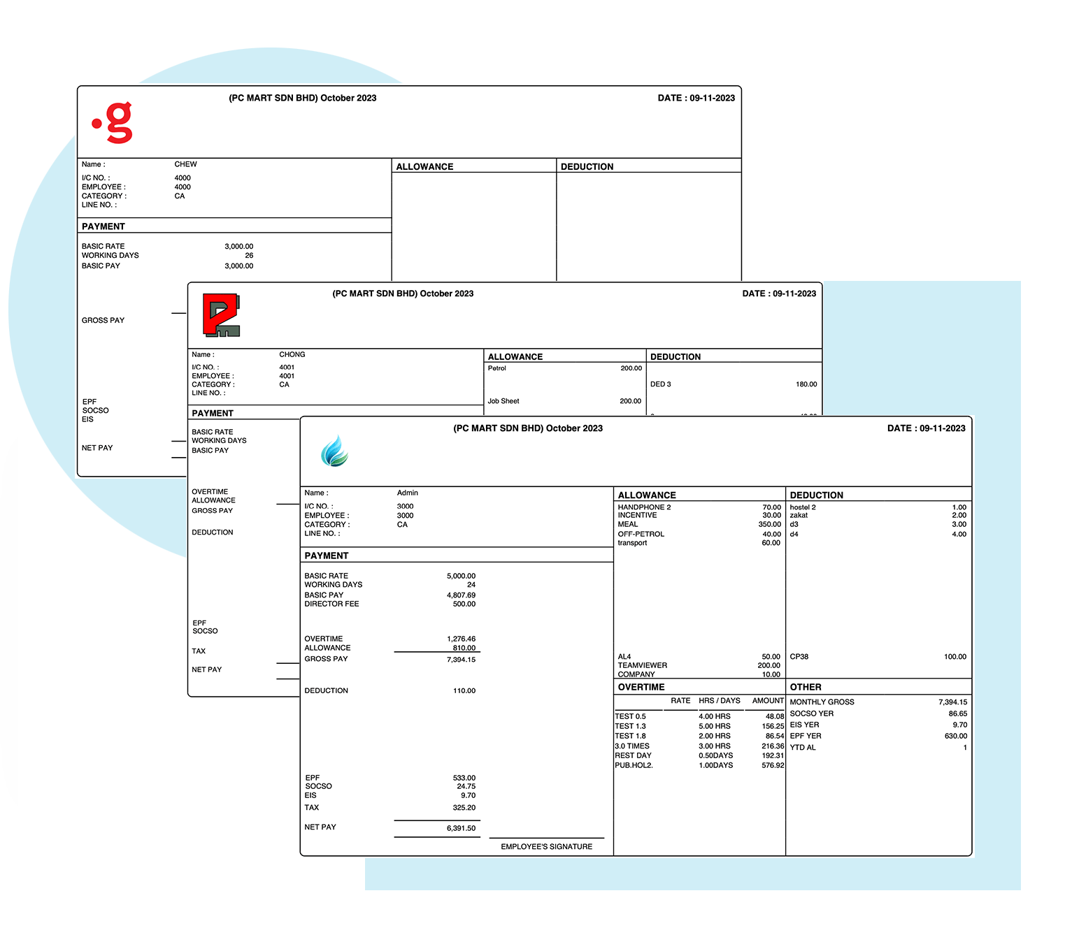 epayslip distinct company